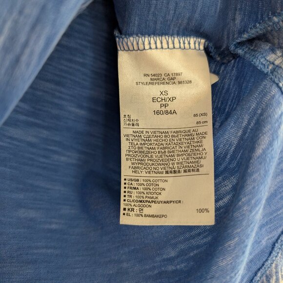 4/$25 Gap tank top heathered blue size XS - Picture 5 of 9